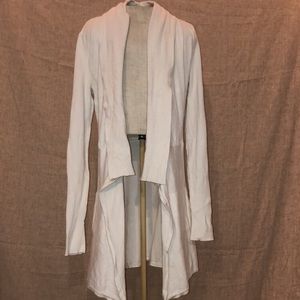 White House Black Market White Cardigan